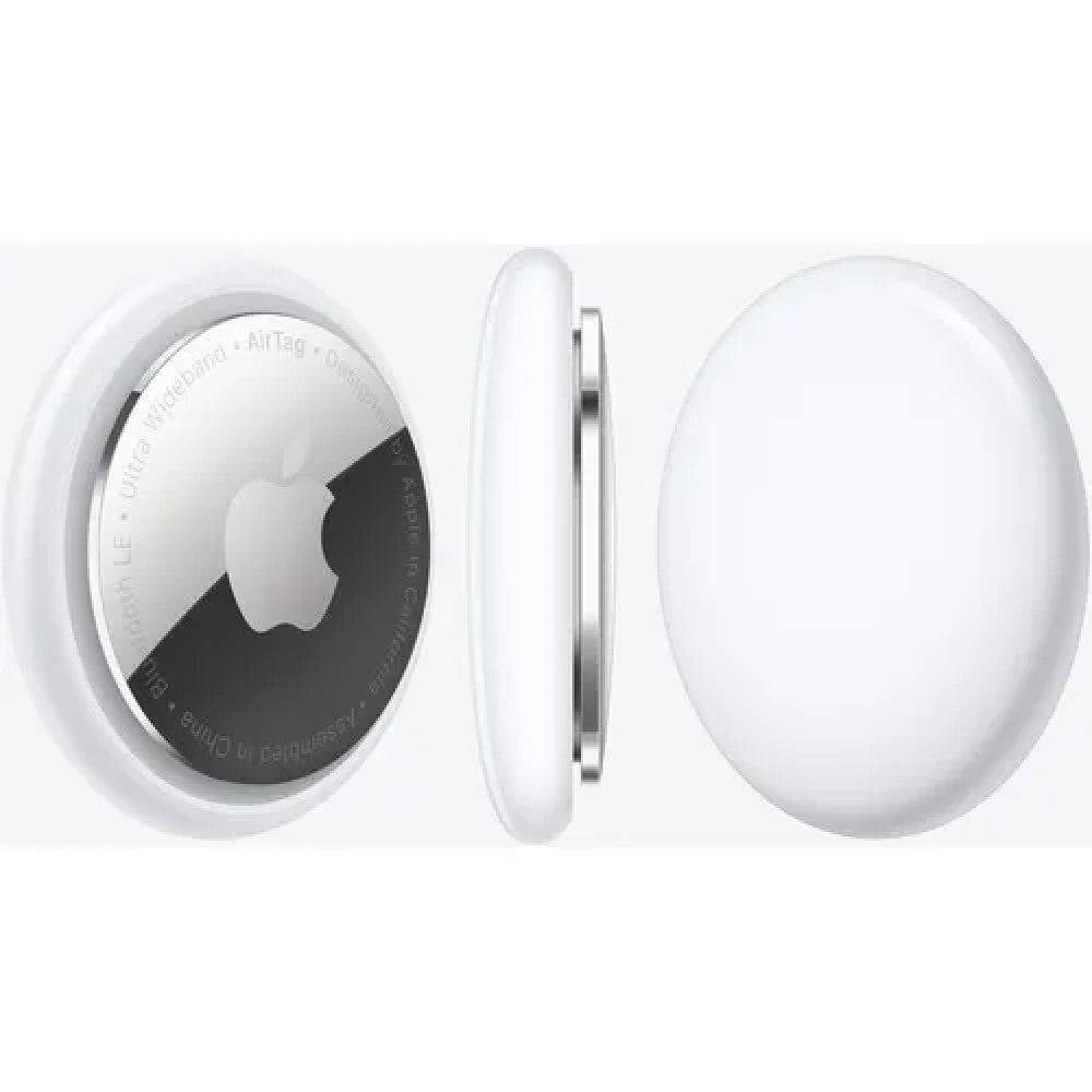 Apple AirTag 4 Pack with Magnetic Metal Cover Key Ring (Purple)