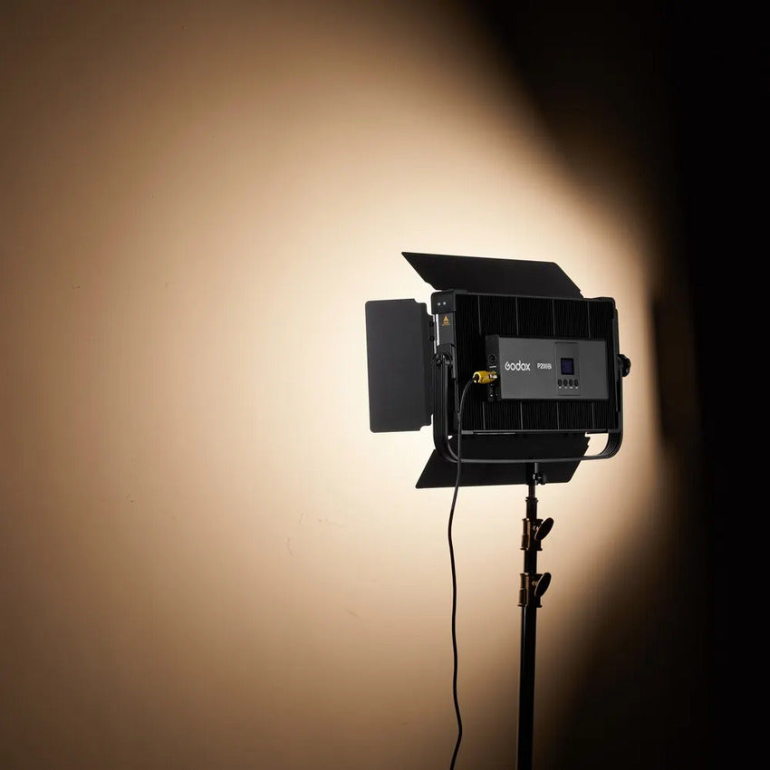 Damaged Box Godox P200Bi 200w Bi Colour LED Panel Inc Barndoor