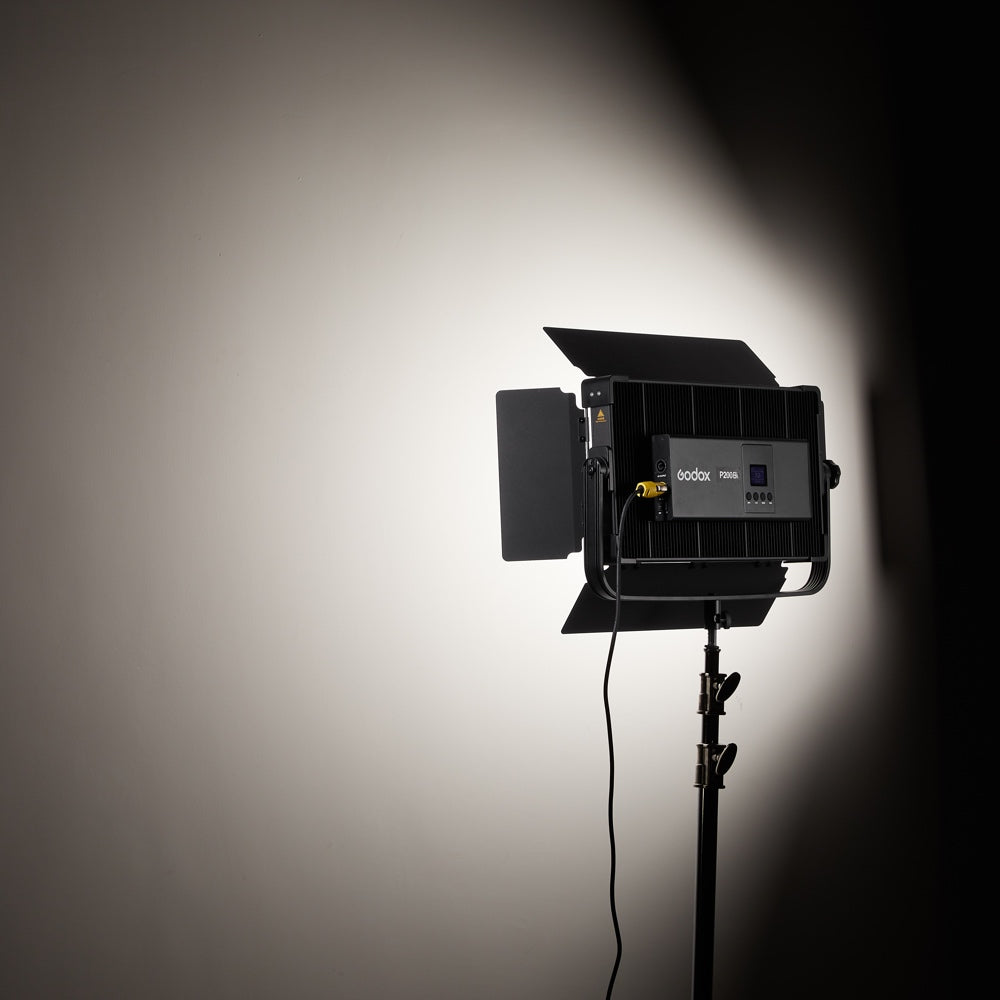 Godox P200Bi 200w Bi Colour LED Panel Inc Barndoor
