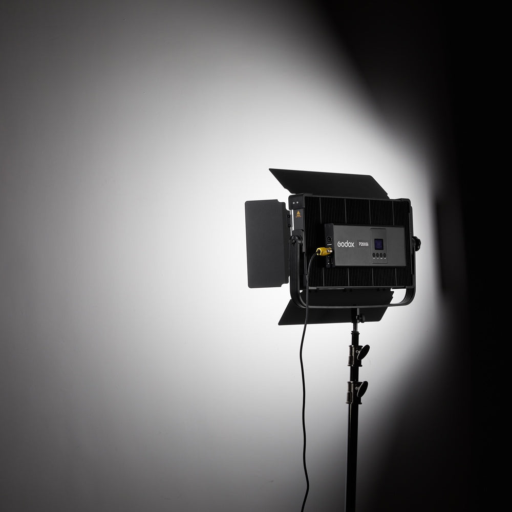 Godox P200Bi 200w Bi Colour LED Panel Inc Barndoor