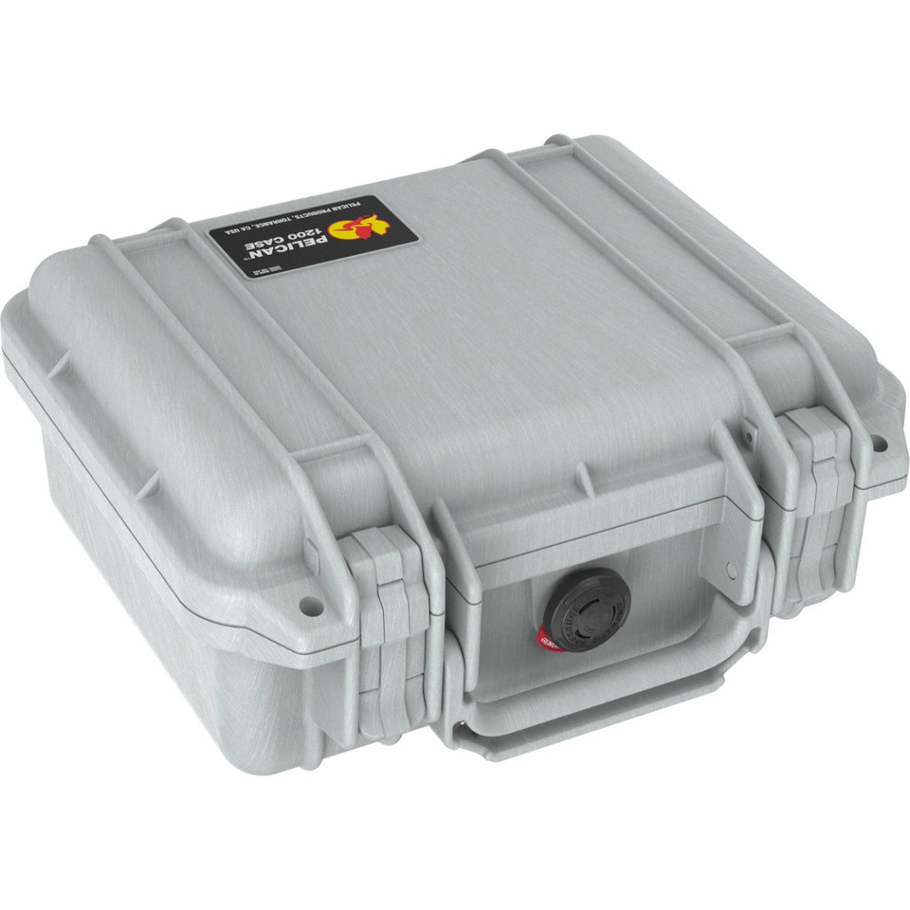 Pelican 1200 Case without Foam - Silver