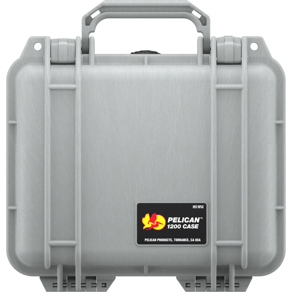 Pelican 1200 Case without Foam - Silver