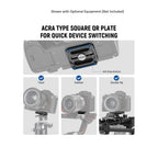 NEEWER SR007 Universal Shoulder Rig with Arca-Swiss QR System