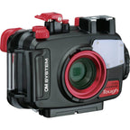 OM System Tough TG-7 Digital Camera (Black) with PT-059 Underwater Housing