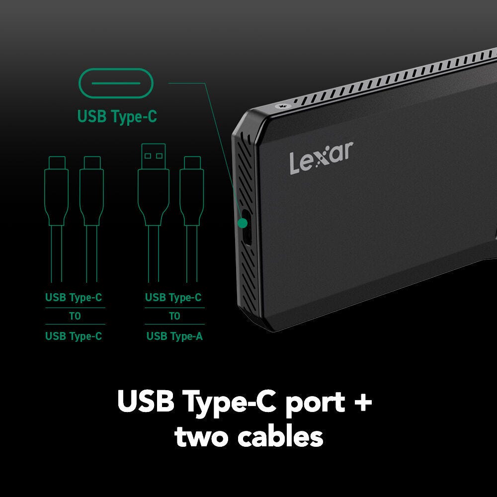 Lexar Professional SL600 USB 3.2 Gen 2x2 Portable SSD - 2TB