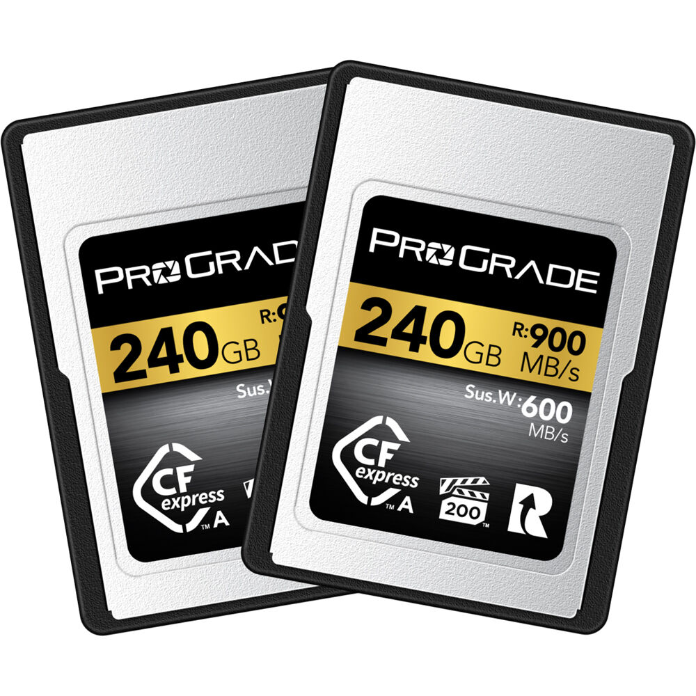 ProGrade Digital 240GB CFexpress 2.0 Type A (Gold) - 2 Pack