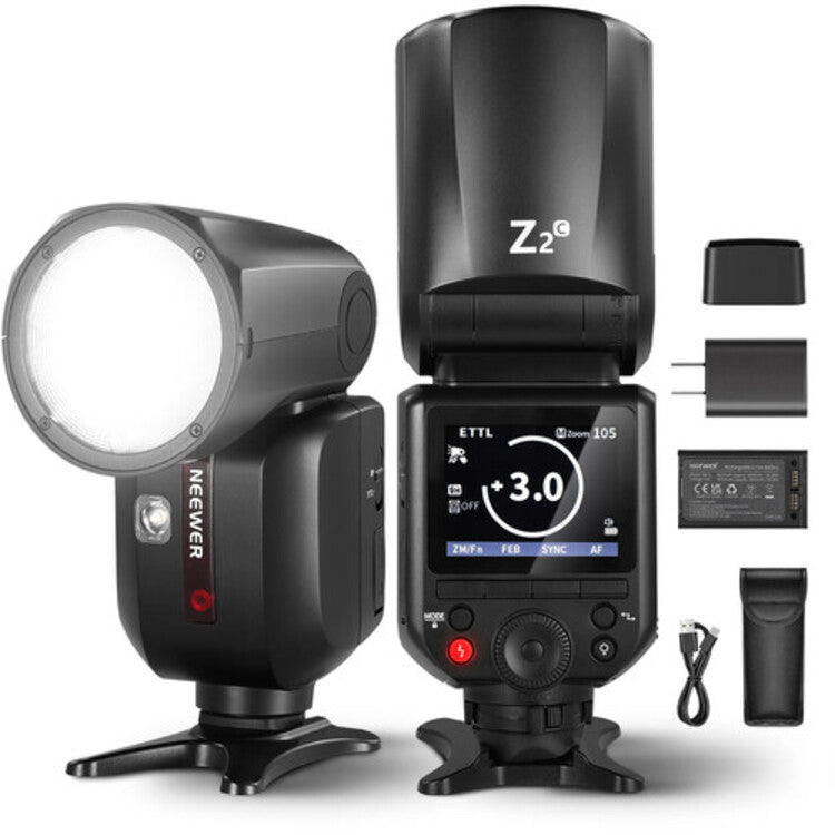 NEEWER Z2-C TTL Round Head Flash Speedlite - Canon