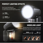 NEEWER Z2-C TTL Round Head Flash Speedlite - Canon