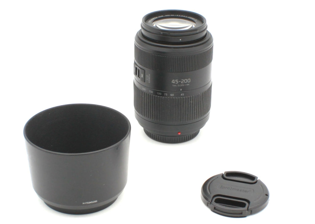Used Panasonic G45-200mm f4-5.6 G Vario MEGA O.I.S.Lens S/N XT9EA101128
