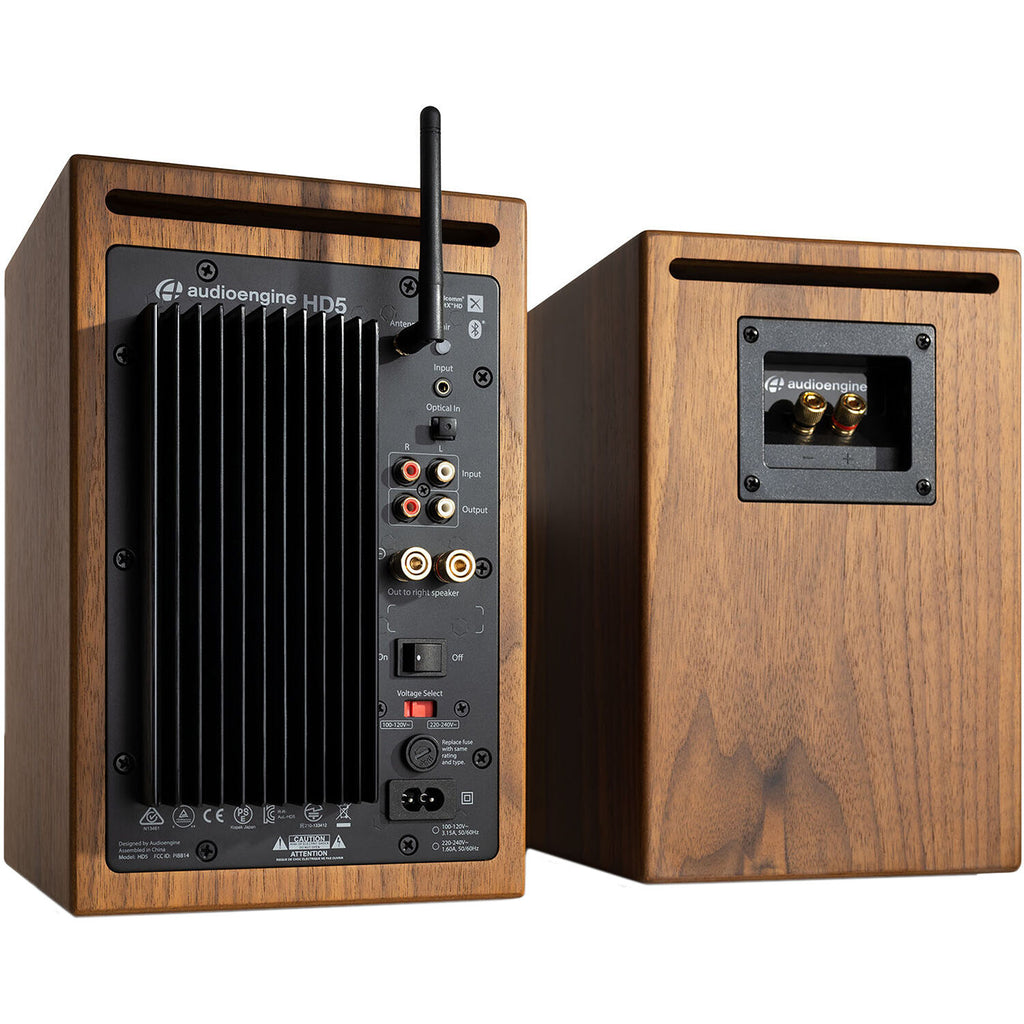 Audioengine HD5 Wireless Speaker System (Walnut)