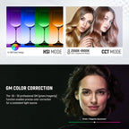 NEEWER RGB1200 LED Video Light with Light Stand - 2 Pack