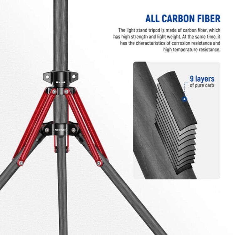 NEEWER ST250R 250cm Carbon Fiber Light Stand