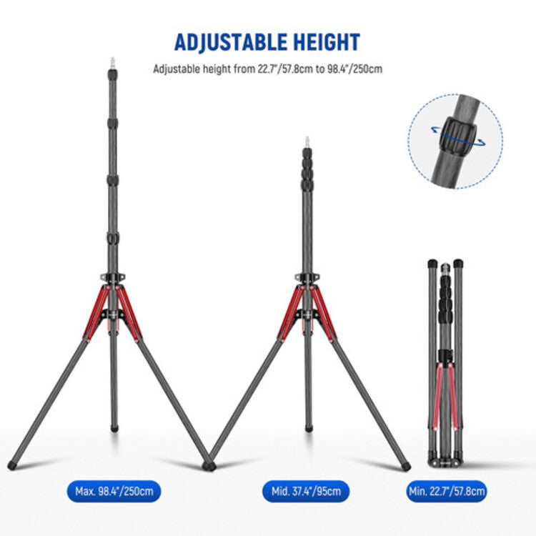 NEEWER ST250R 250cm Carbon Fiber Light Stand