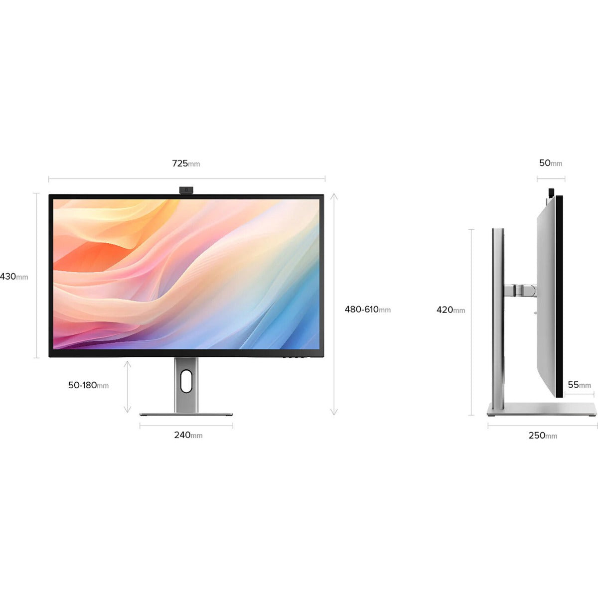ALOGIC Clarity Max Pro 32" UHD 4K Monitor with 65W PD and Webcam