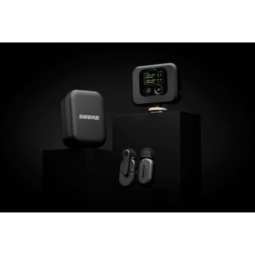 Shure MoveMic Two Receiver Kit - Two-Channel Wireless Lavalier Microphone System