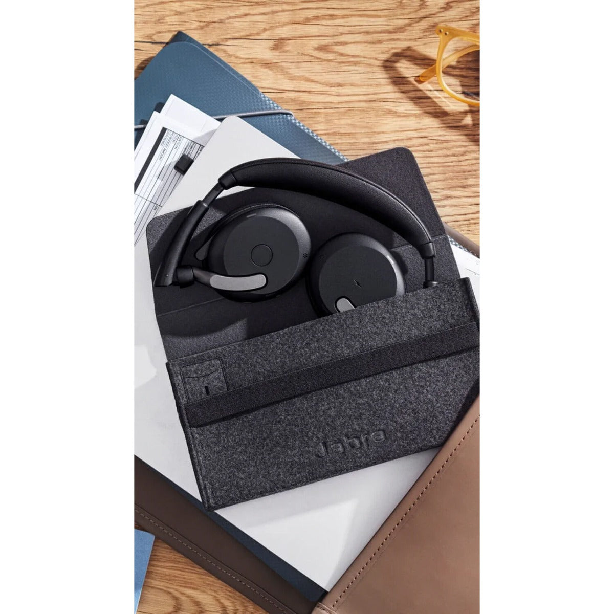 Jabra Evolve2 65 Flex UC USB-C Stereo ANC Bluetooth Headset with Charging Stand 