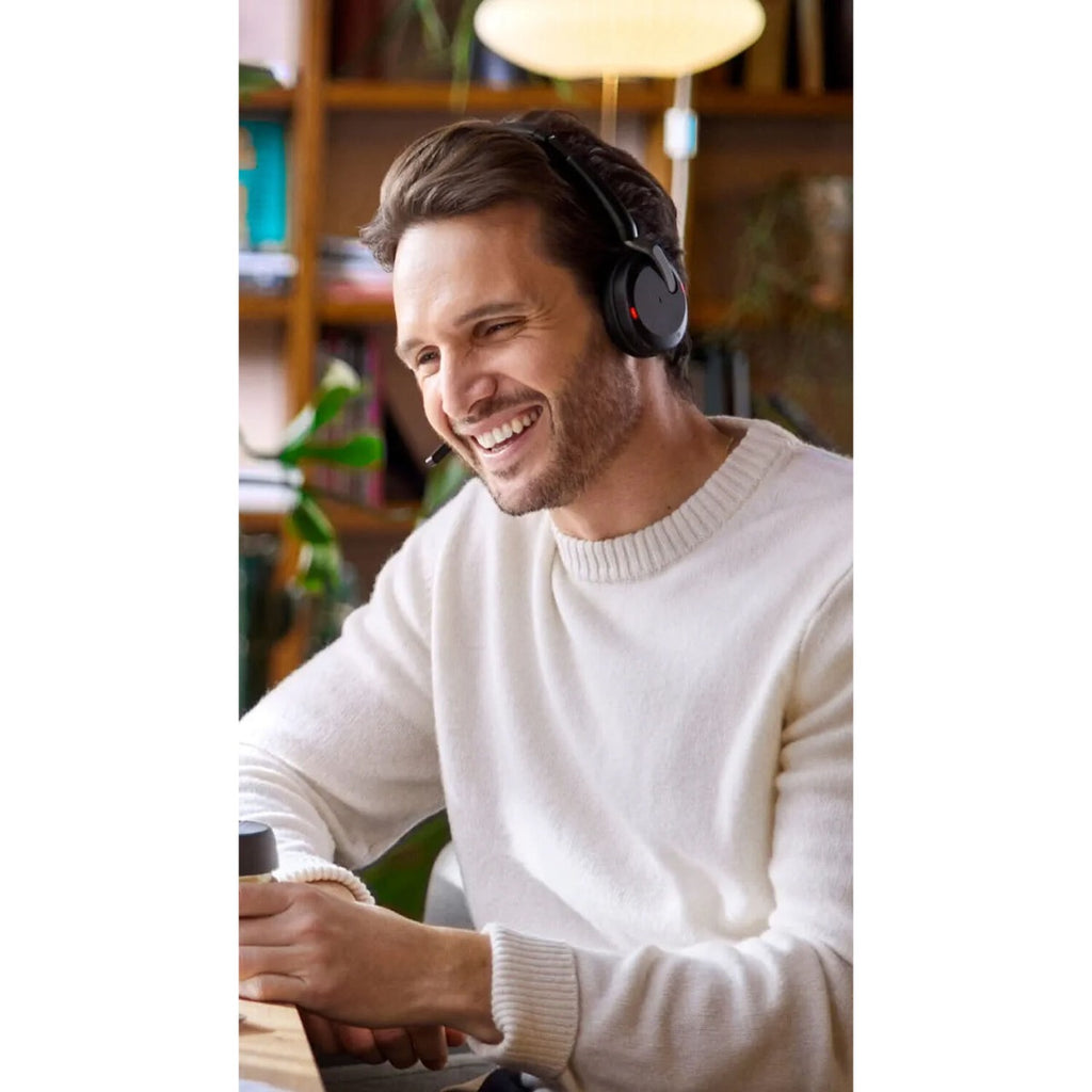 Jabra Evolve2 65 Flex UC USB-C Stereo ANC Bluetooth Headset with Charging Stand 