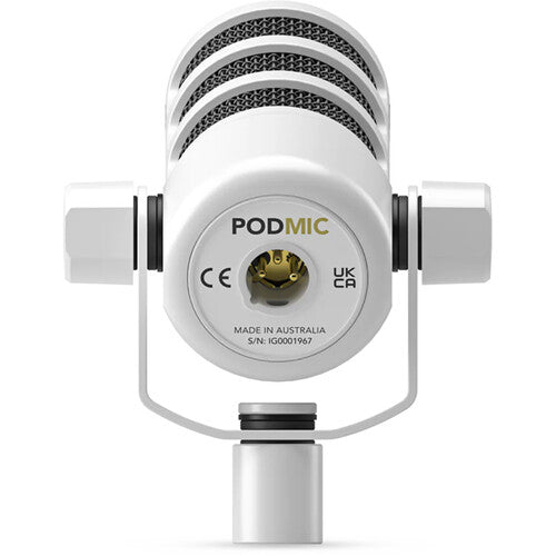 Rode PodMic Dynamic Podcasting Microphone - White 