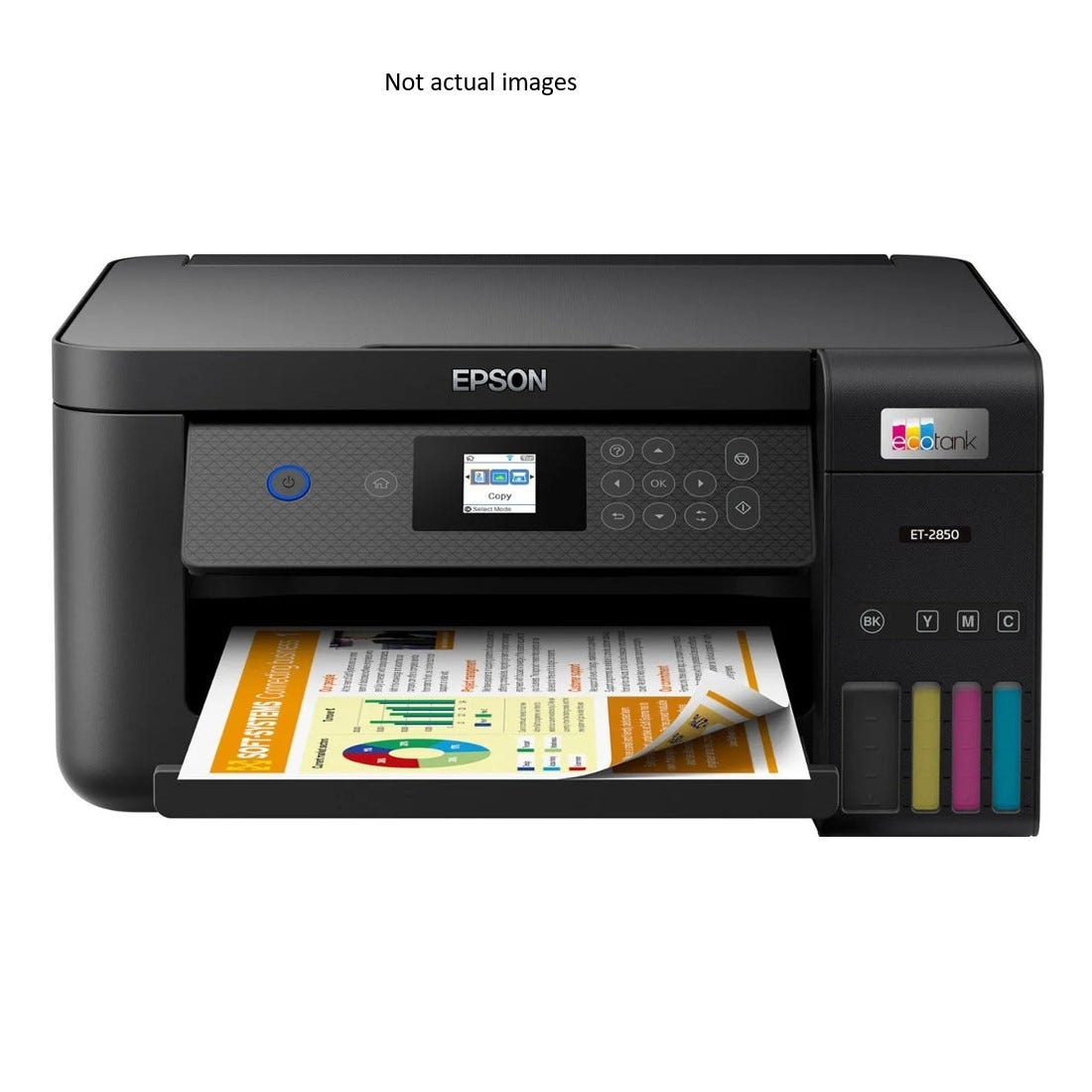 Used Epson EcoTank ET-2850 4 Colour Multifunction Printer SN XAFE022210
