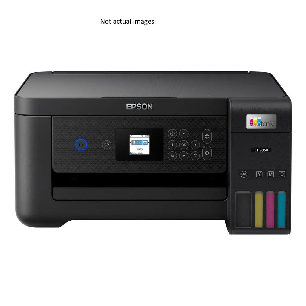 Used Epson EcoTank ET-2850 4 Colour Multifunction Printer SN XAFE022210