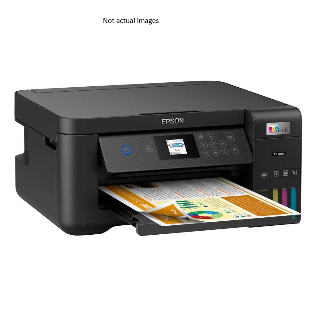 Used Epson EcoTank ET-2850 4 Colour Multifunction Printer SN XAFE022210