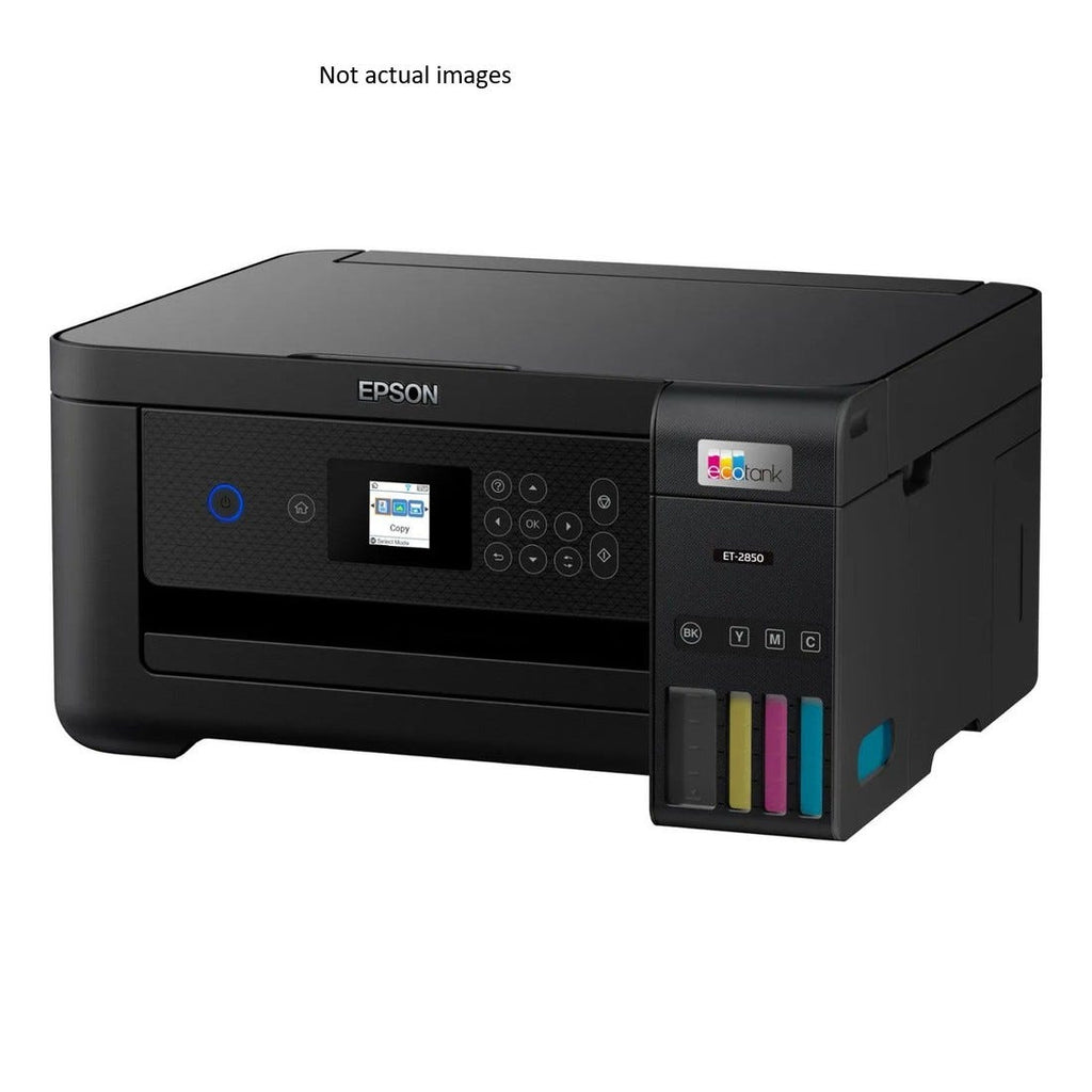 Used Epson EcoTank ET-2850 4 Colour Multifunction Printer SN XAFE022210