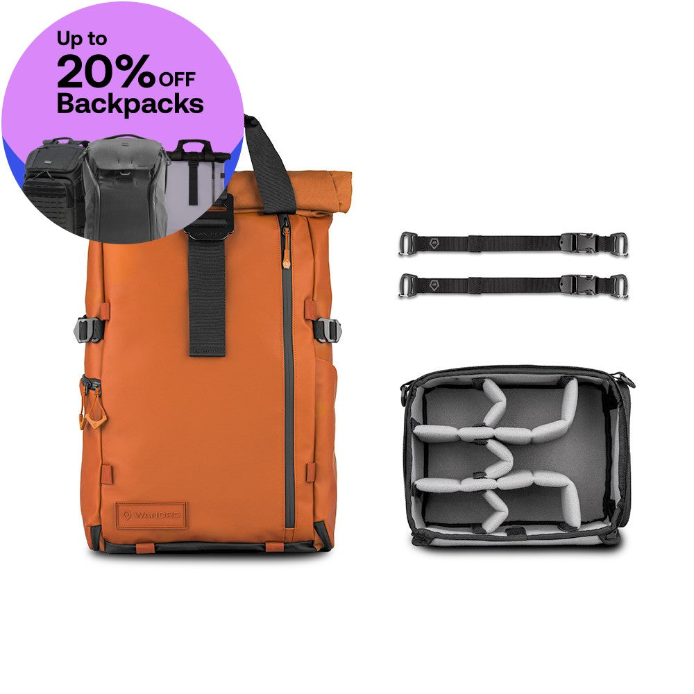 Wandrd PRVKE 21 Sedona Orange Photo Bundle - V4