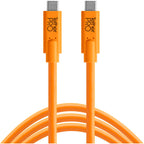 Tether Tools Tetherguard Leverlock Plate + USB-C 4.6m Orange Kit