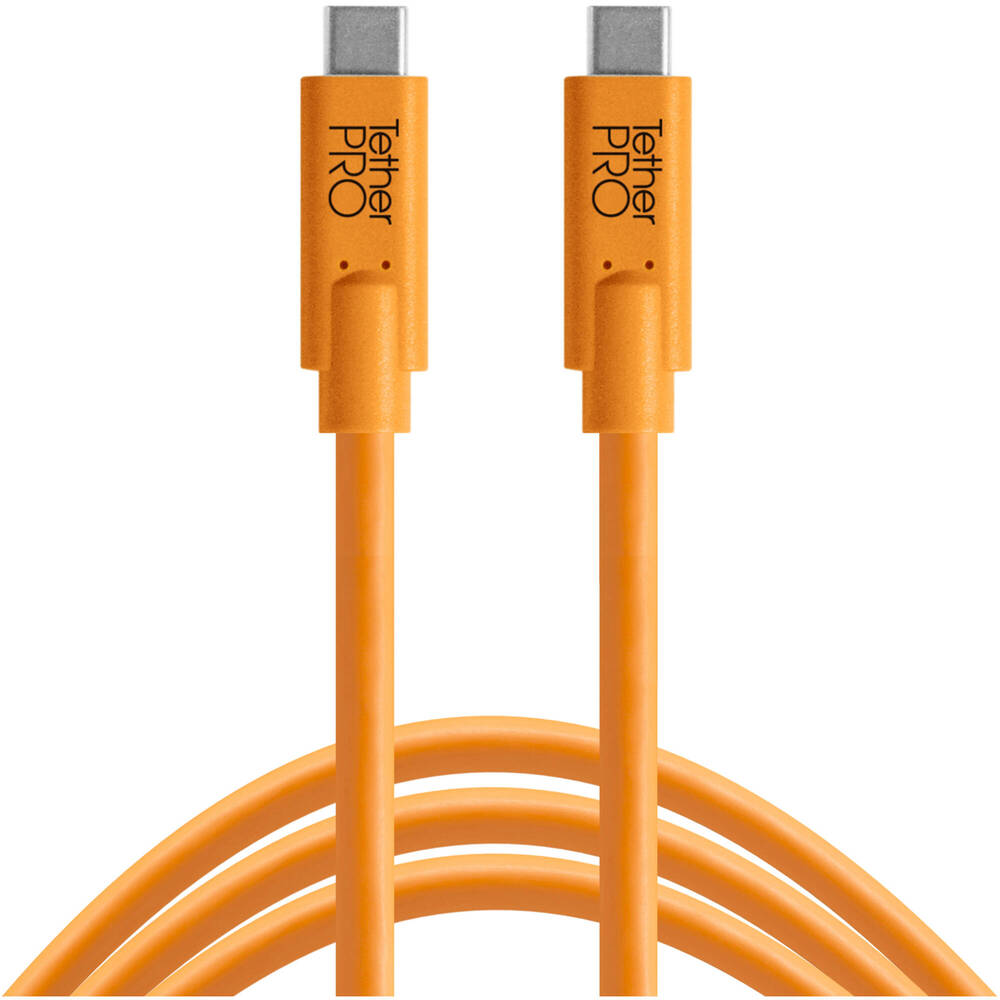Tether Tools Tetherguard Leverlock Plate + USB-C 4.6m Orange Kit