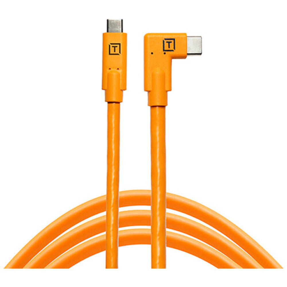 Tether Tools Tetherguard Leverlock Plate + USB-C 4.6m Orange Right Angle Org Kit 