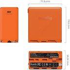 SmallRig NP-F970 USB-C Rechargeable Camera Battery (Orange) 4576