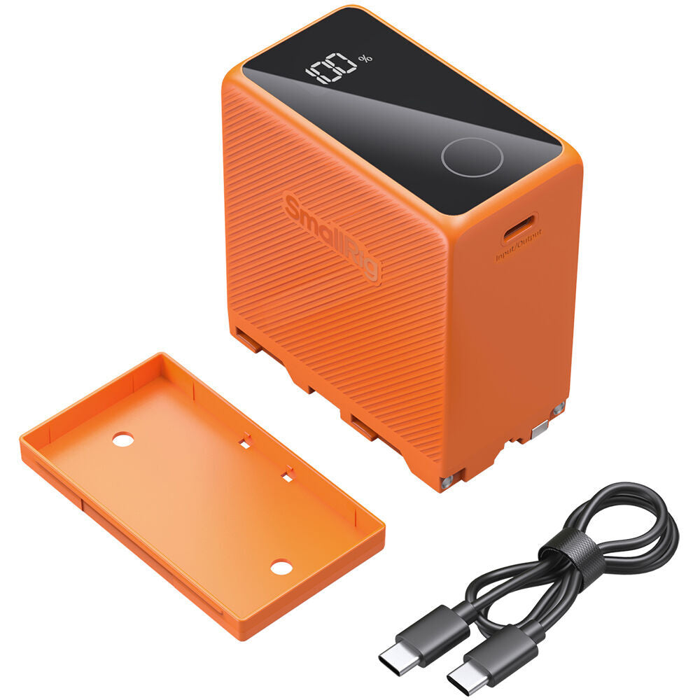 SmallRig NP-F970 USB-C Rechargeable Camera Battery (Orange) 4576