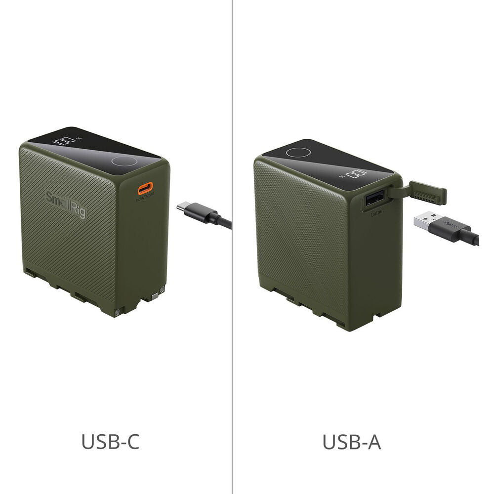 SmallRig NP-F970 USB-C Rechargeable Camera Battery (Green) 4577