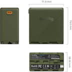 SmallRig NP-F970 USB-C Rechargeable Camera Battery (Green) 4577