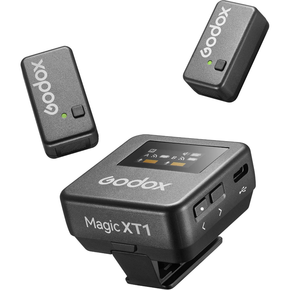Godox Magic XT1-CL 2-Person Wireless Microphone System with USB-C and Lightning (2.4)