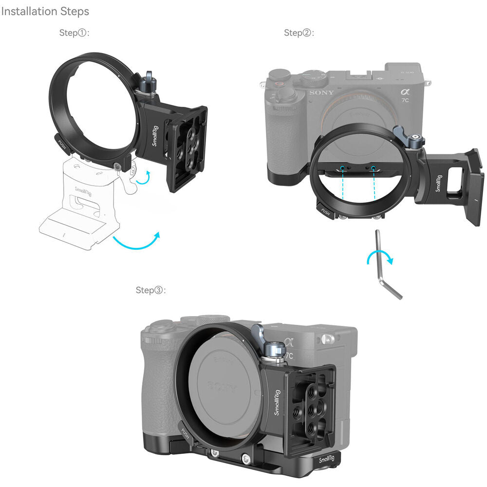 SmallRig Horizontal-to-Vertical Mount Plate Kit for Sony Alpha 7C II