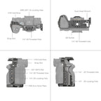 SmallRig HawkLock Quick Release Advanced Cage Kit for Sony Alpha 7R V / Alpha 7 IV / 