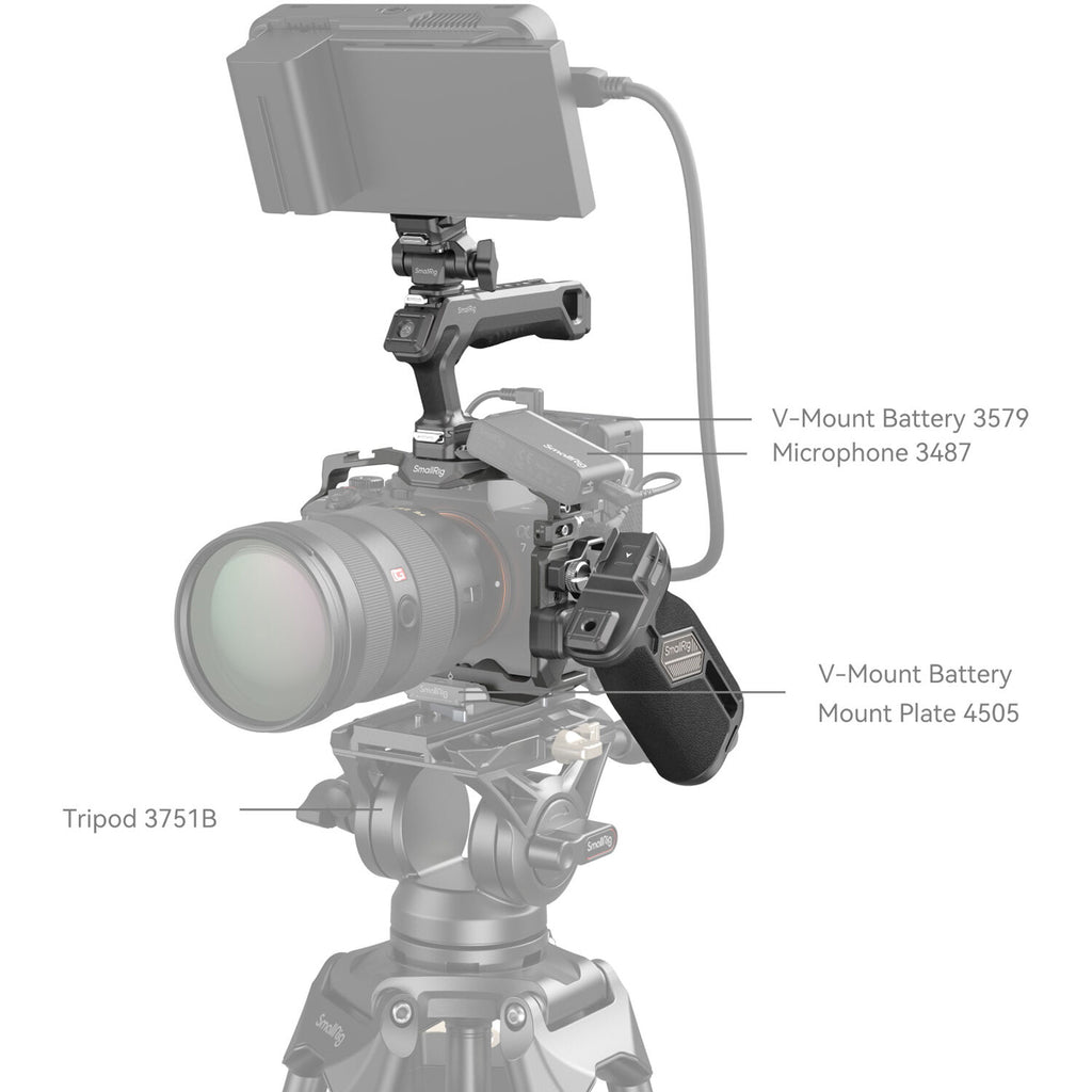 SmallRig HawkLock Quick Release Advanced Cage Kit for Sony Alpha 7R V / Alpha 7 IV / 