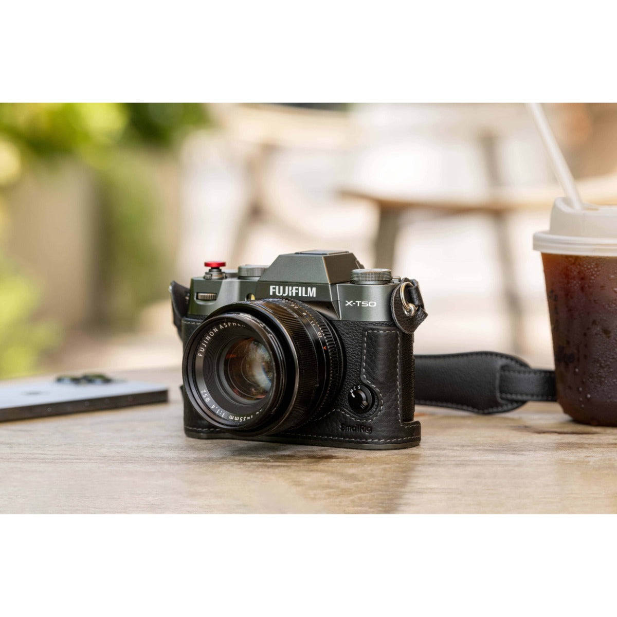 SmallRig Leather Half Case Kit for FUJIFILM X-T50 (Black) 4709