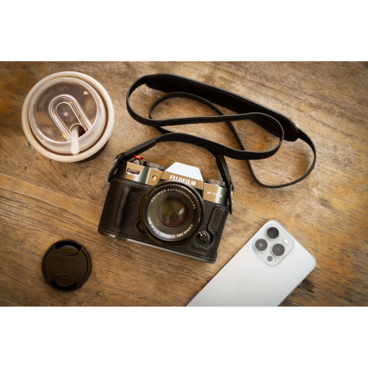 SmallRig Leather Half Case Kit for FUJIFILM X-T50 (Black) 4709