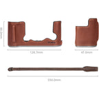SmallRig Leather Half Case Kit for FUJIFILM X-T50 (Brown) 4710