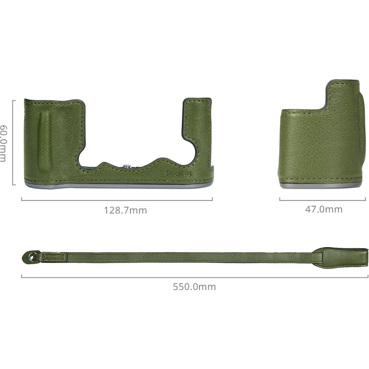 SmallRig Leather Half Case Kit for FUJIFILM X-T50 (Green) 4711
