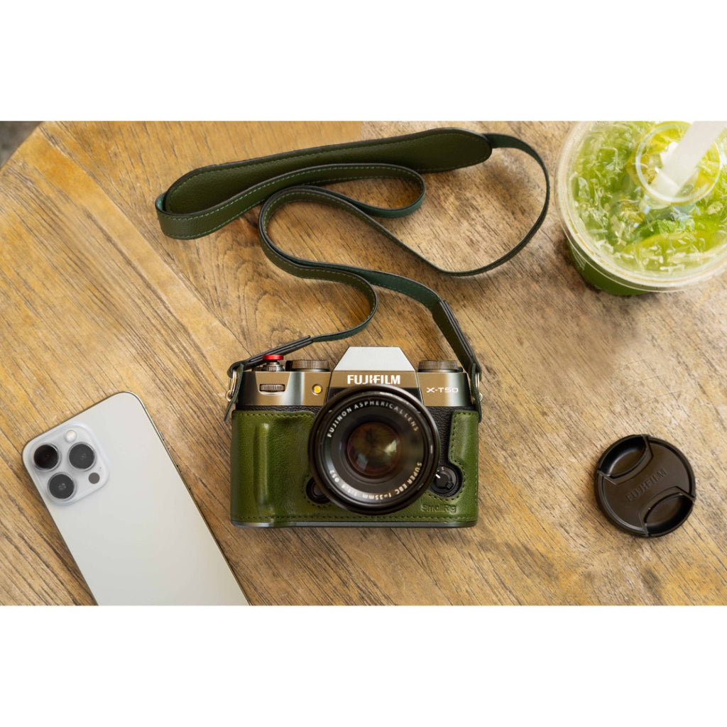 SmallRig Leather Half Case Kit for FUJIFILM X-T50 (Green) 4711