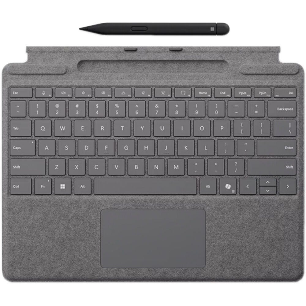Microsoft Surface Pro Keyboard (11th Edition) with Slim Pen 2 (Platinum)