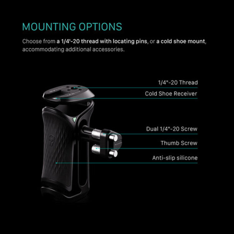 Tilta Iron Head Xeno Side Handle - Dual Screw Interface - Black