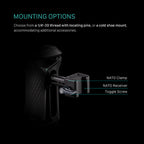 Tilta Iron Head Xeno Side Handle - Dual Screw Interface - Black