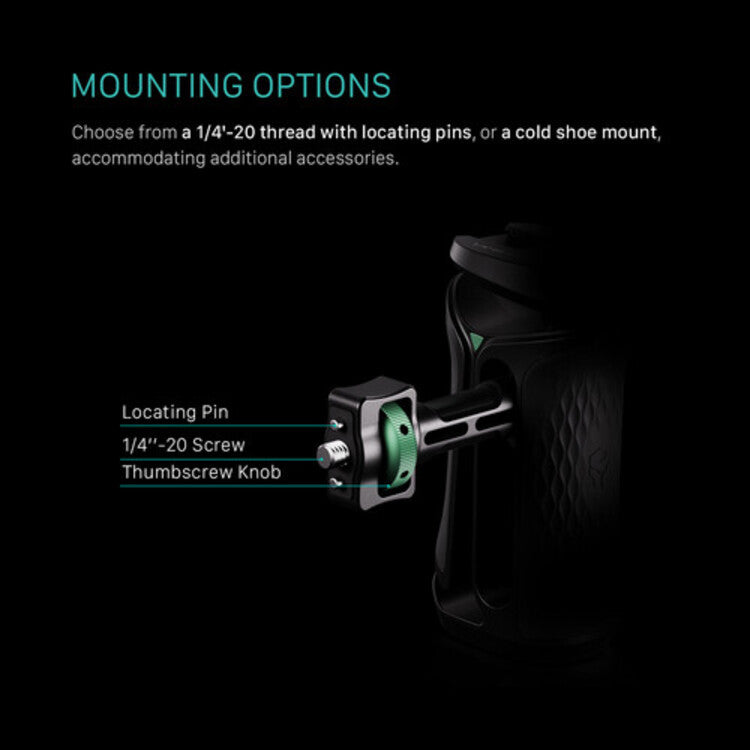 Tilta Iron Head Xeno Side Handle - Dual Screw Interface - Black