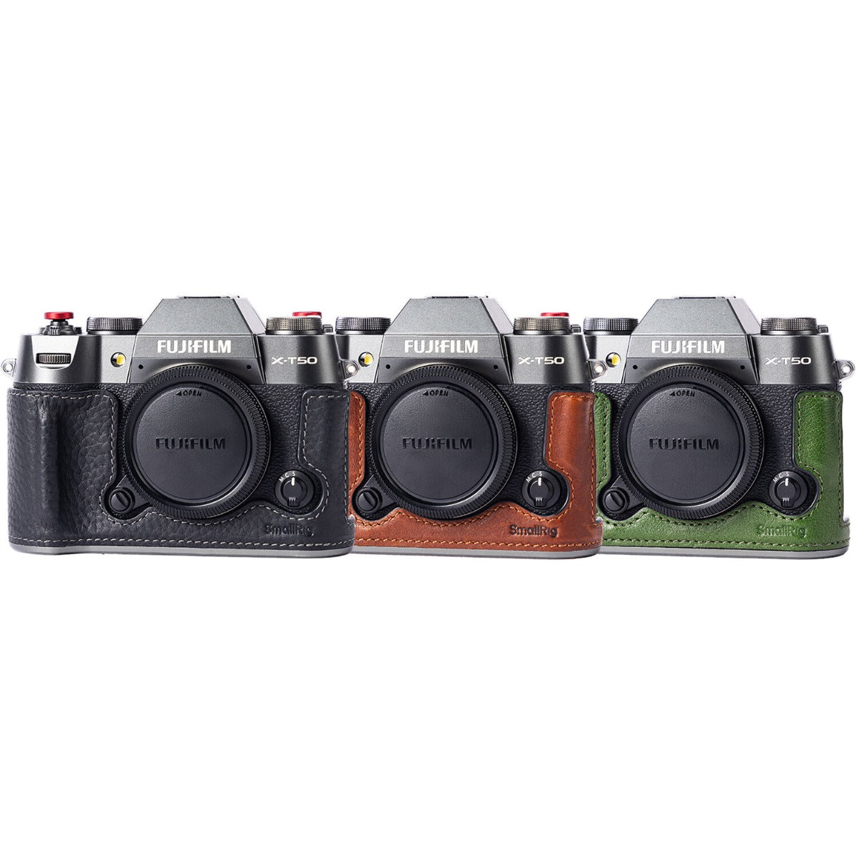 SmallRig Leather Half Case Kit for FUJIFILM X-T50 (Brown) 4710