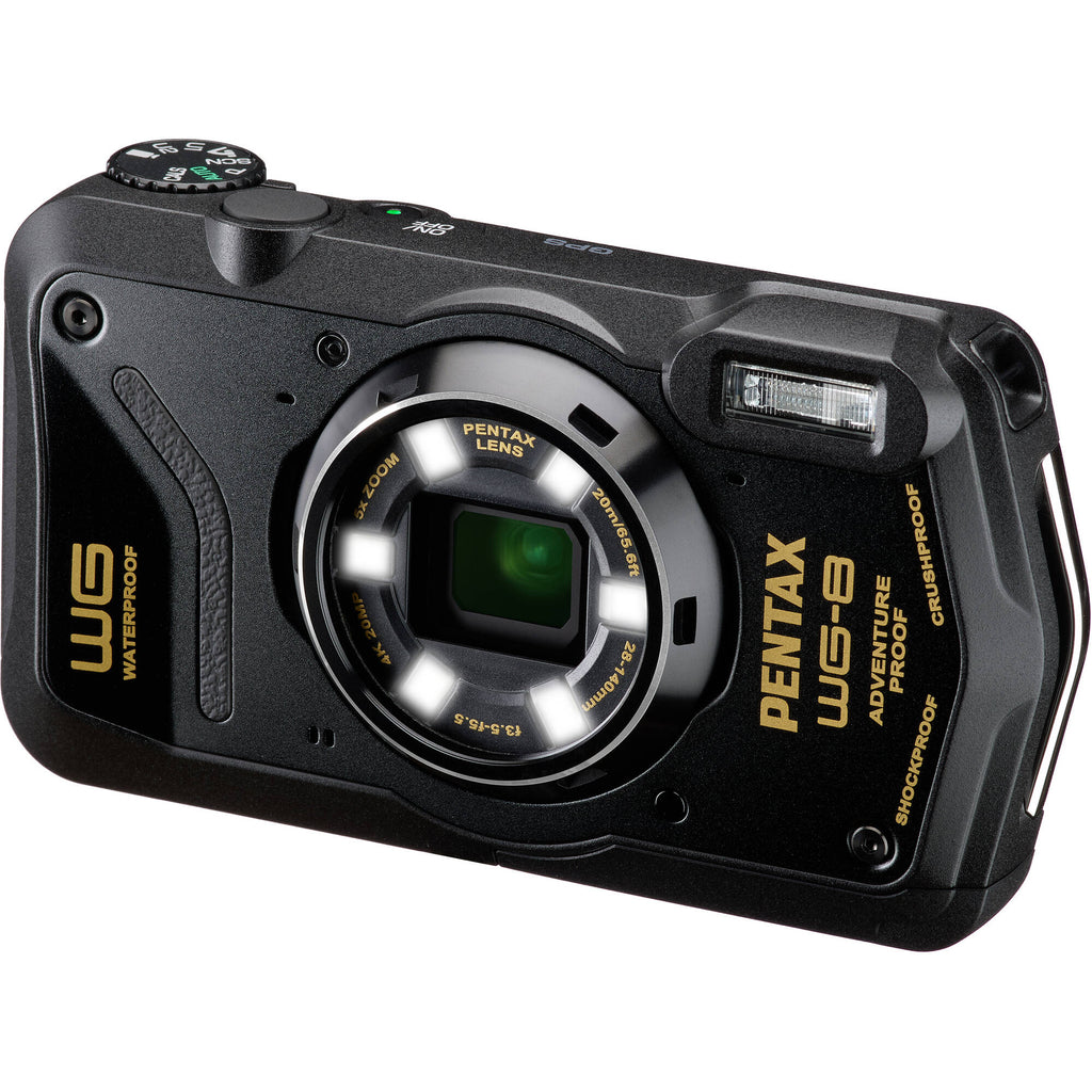 Pentax WG-8 Waterproof Compact Camera - Black