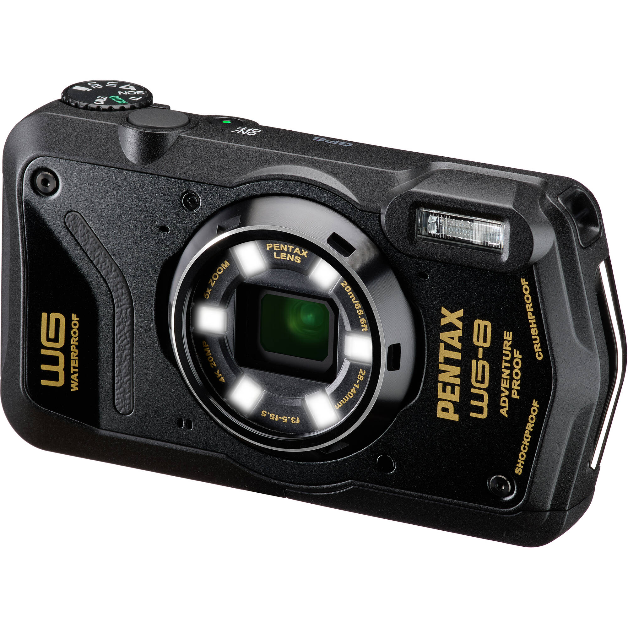 Pentax WG-8 Waterproof Compact Camera - Black